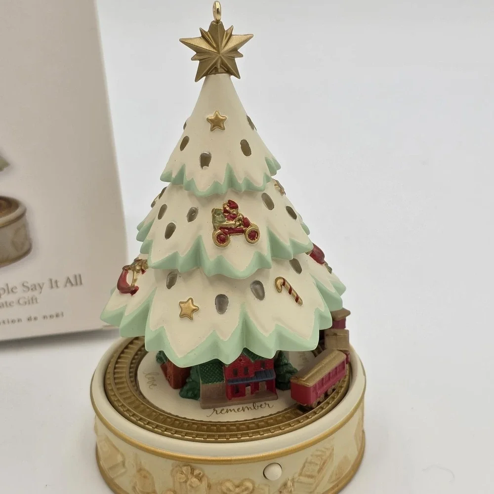 Hallmark Ornament Tree‎ Keepsake 100 Years of Helping You Say It All Magic Light